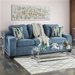 Kierra Sofa in Light Teal Finish by Furniture of America - FOA-SM4430-SF