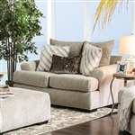 Anthea Love Seat in Beige by Furniture of America - FOA-SM5140-LV