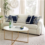 Megan Sofa in Ivory/Blue Finish by Furniture of America - FOA-SM5141-SF