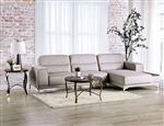 Riehen Sectional Sofa in Light Gray Finish by Furniture of America - FOA-SM6047