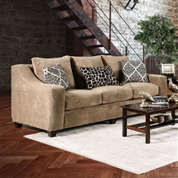 Sullivan 2 Piece Sofa Set in Mocha by Furniture of America - FOA-SM6132