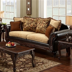 Doncaster Sofa in Espresso by Furniture of America - FOA-SM7430-SF