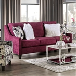 Jillian Sofa in Plum/Ivory/White by Furniture of America - FOA-SM8016-SF