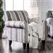 Misty Stripe Chair in Blue/Gray by Furniture of America - FOA-SM8141-CH-ST