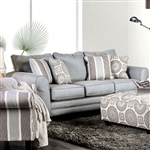 Misty Sofa in Blue Gray by Furniture of America - FOA-SM8141-SF