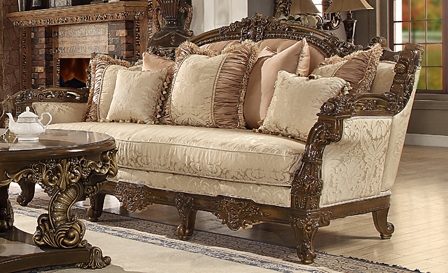 Traditional European Style Upholstery Sofa by Homey Design - HD-1609-S