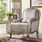 Luxurious Royal Chair in Antique Silver Finish by Homey Design - HD-20322-C