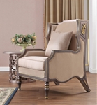 Traditional Style Chair in Gold Finish by Homey Design - HD-3058-C