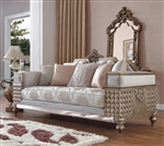 Pearl Fabric & Bronze Finish Sofa by Homey Design - HD-6033-S