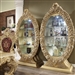 Luxurious Carved Metallic Bright Gold Finish China Cabinet by Homey Design - HD-8086-CB