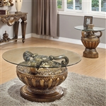 Traditional Bronze Finish 3 Piece Occasional Table Set by Homey Design - HD-8908B-OT