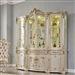 Traditional Style China Cabinet in Gold & Pink Beige Finish by Homey Design - HD-9086-CB