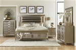 Loudon 6 Piece Bedroom Set in Champagne Metallic by Home Elegance - HEL-1515-1-4