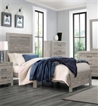 Corbin Twin Bed in Gray Finish by Home Elegance - HEL-1534GYT-1