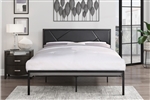 Rhea Queen Bed in Gunmetal Finish by Home Elegance - HEL-1602BK-1
