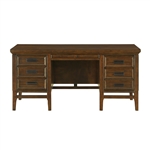 Frazier Park Executive Desk in Brown Cherry by Home Elegance - HEL-1649-17