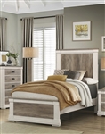 Arcadia Twin Bed in 2-Tone Finish by Home Elegance - HEL-1677T-1