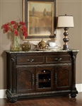 Russian Hill Server in Cherry by Home Elegance - HEL-1808-40