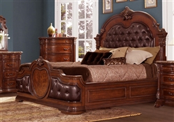 Antoinetta Queen Bed in Dark Brown by Home Elegance - HEL-1919-1