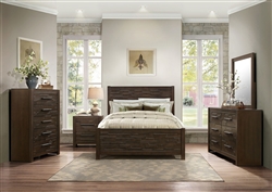 Bowers 6 Piece Bedroom Set in Dark Brown by Home Elegance - HEL-1952-1-4