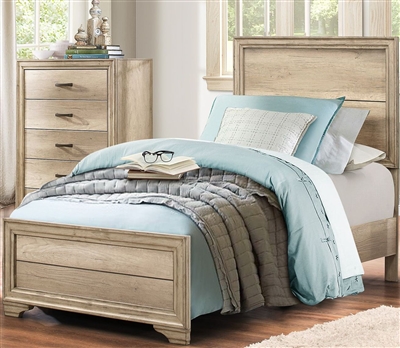 Lonan Twin Bed in Rustic by Home Elegance - HEL-1955T-1