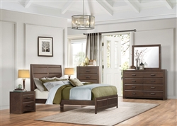 Erwan 6 Piece Bedroom Set in Rich Espresso by Home Elegance - HEL-1961-1-4