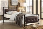 Jayla Twin Platform Bed in Black Finish by Home Elegance - HEL-2050T-1