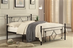 Morris Full Platform Bed in Black Finish by Home Elegance - HEL-2051FBK-1