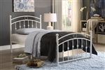 Tiana Twin Platform Bed in White Finish by Home Elegance - HEL-2052TW-1