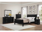 Mayville 6 Piece Bedroom Set in Burnished Black by Home Elegance - HEL-2147BK-1-4