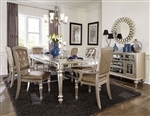 Orsina 7 Piece Dining Set in Silver by Home Elegance - HEL-5477N-96-7