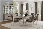 Crawford 5 Piece Dining Set in Silver by Home Elegance - HEL-5546-84-5