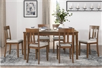 Prineville 7 Piece Dining Room Set in Cherry Finish by Home Elegance - HEL-5762