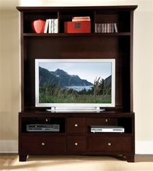 Hailey 2 Piece Entertainment Center in Espresso Finish by Homelegance - 8020