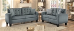 Sinclair 2 Piece Sofa Set in Gray by Home Elegance - HEL-8202GRY
