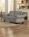 Cornelia Love Seat in Dark Grey by Home Elegance - HEL-8216DG-2