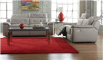 Vortex 2 Piece Power Double Reclining Sofa Set in Light Grey by Home Elegance - HEL-8300-PW