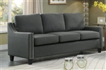 Pagosa Sofa in Dark Grey by Home Elegance - HEL-8328-3