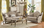Florentina 2 Piece Sofa Set in Dusky Taupe by Home Elegance - HEL-8412