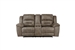 Hazen Double Reclining Love Seat in Brown Fabric by Home Elegance - HEL-8538BR-2