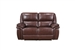 Lyman Double Reclining Love Seat in Brown Fabric by Home Elegance - HEL-8588BR-2