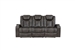 Tabor Power Double Reclining Sofa in Brownish Gray Fabric by Home Elegance - HEL-9211BRG-3PWH