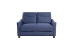 Harstad Love Seat in Blue Fabric by Home Elegance - HEL-9236BU-2