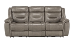Danio Power Double Reclining Sofa in Brownish Gray by Home Elegance - HEL-9528BRG-3PWH