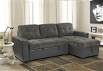 Swallowtail Sectional Sofa in Brownish Gray by Home Elegance - HEL-9540GY-SC