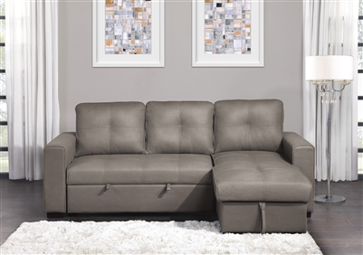 Magnus Sectional Sofa in Taupe by Home Elegance - HEL-9569NFTP-SC