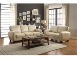 Rubin 2 Piece Sofa Set in Taupe by Home Elegance - HEL-9734TP