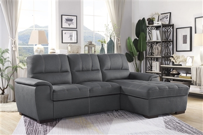 Andes Sectional Sofa in Gray by Home Elegance - HEL-9858GY-SC