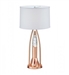 Lenora Table Lamp in Satin Nickel by Home Elegance - HEL-H13475