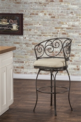 Solana (Indoor/Outdoor) Swivel Counter Stool by Hillsdale - HIL-6299-826